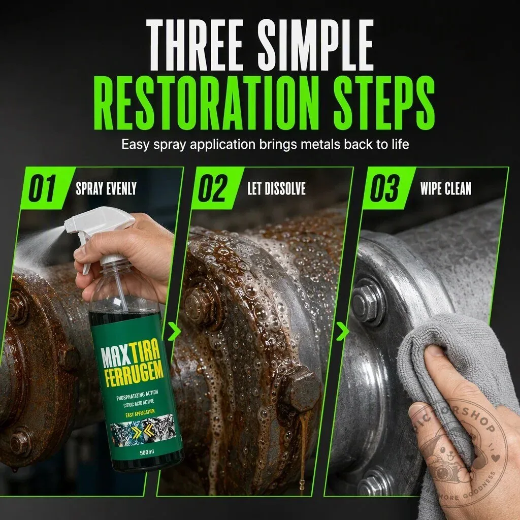Maxtira Ferrugem 3-in-1 Heavy Metal Rust Remover and Phosphating Spray 19 Maxtira Ferrugem 3-in-1 Heavy Metal Rust Remover and Phosphating Spray