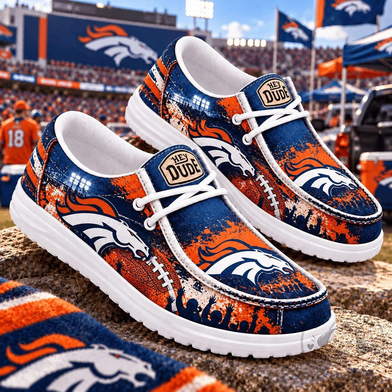 Denver Broncos Football Team Logo Fan Spirit Loafer Shoes 1 Denver Broncos Football Team Logo Fan Spirit Loafer Shoes