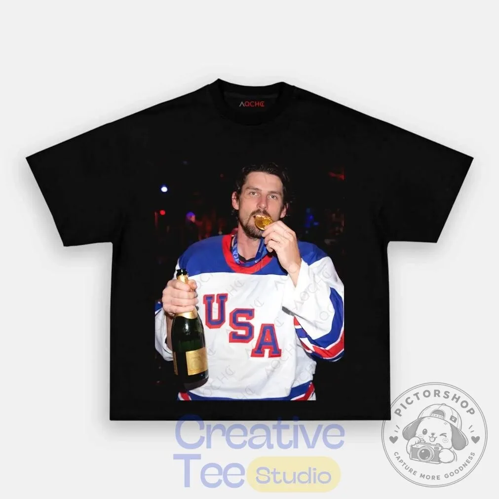 Connor McDavid USA Hockey Champion Celebration T-Shirt