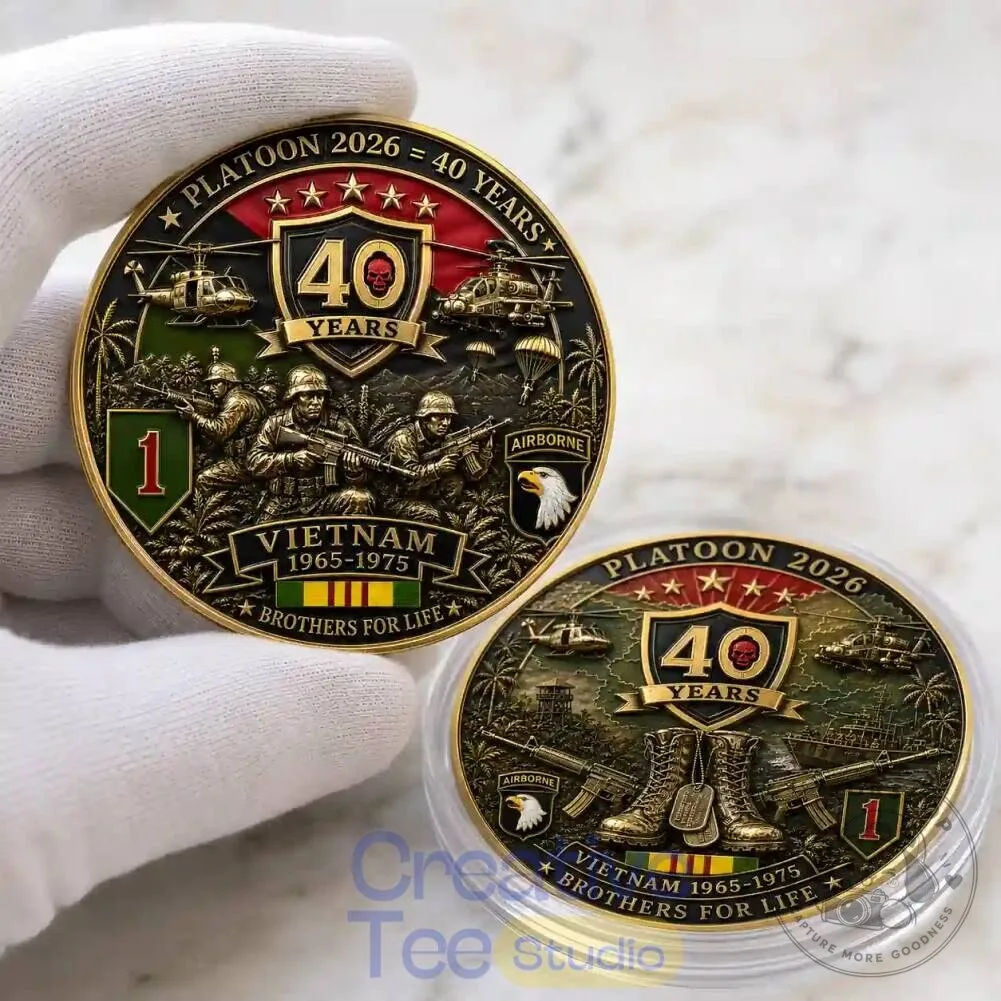 Vietnam War 40th Anniversary Commemorative Military Veterans Challenge Coin 9 Vietnam War 40th Anniversary Commemorative Military Veterans Challenge Coin