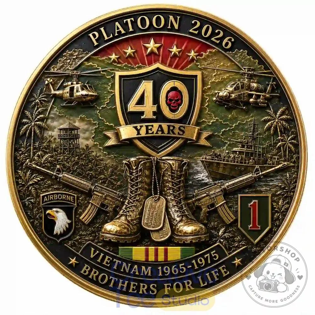 Vietnam War 40th Anniversary Commemorative Military Veterans Challenge Coin 11 Vietnam War 40th Anniversary Commemorative Military Veterans Challenge Coin