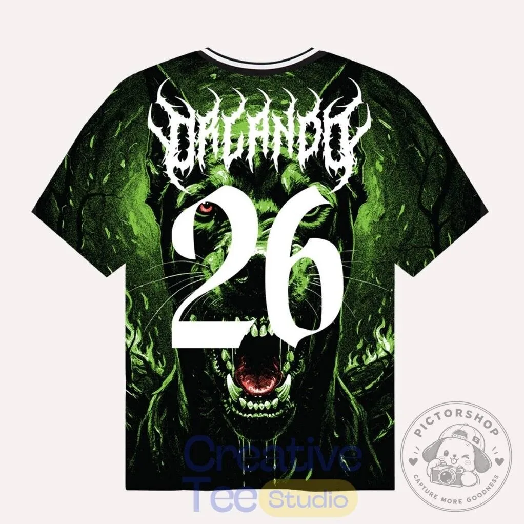 Rolling Loud Studios 2026 Special Edition Green Dog Graphic Soccer Jersey 7 Rolling Loud Studios 2026 Special Edition Green Dog Graphic Soccer Jersey