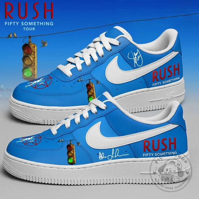 Rush Fifty Something Tour Custom Blue Sneakers - Classic Rock Band Shoes 3 Rush Fifty Something Tour Custom Blue Sneakers - Classic Rock Band Shoes