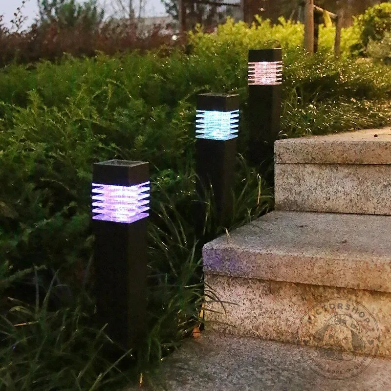 Outdoor Solar Powered Rattan Weave Pathway Lights for Garden and Walkway 19 Outdoor Solar Powered Rattan Weave Pathway Lights for Garden and Walkway