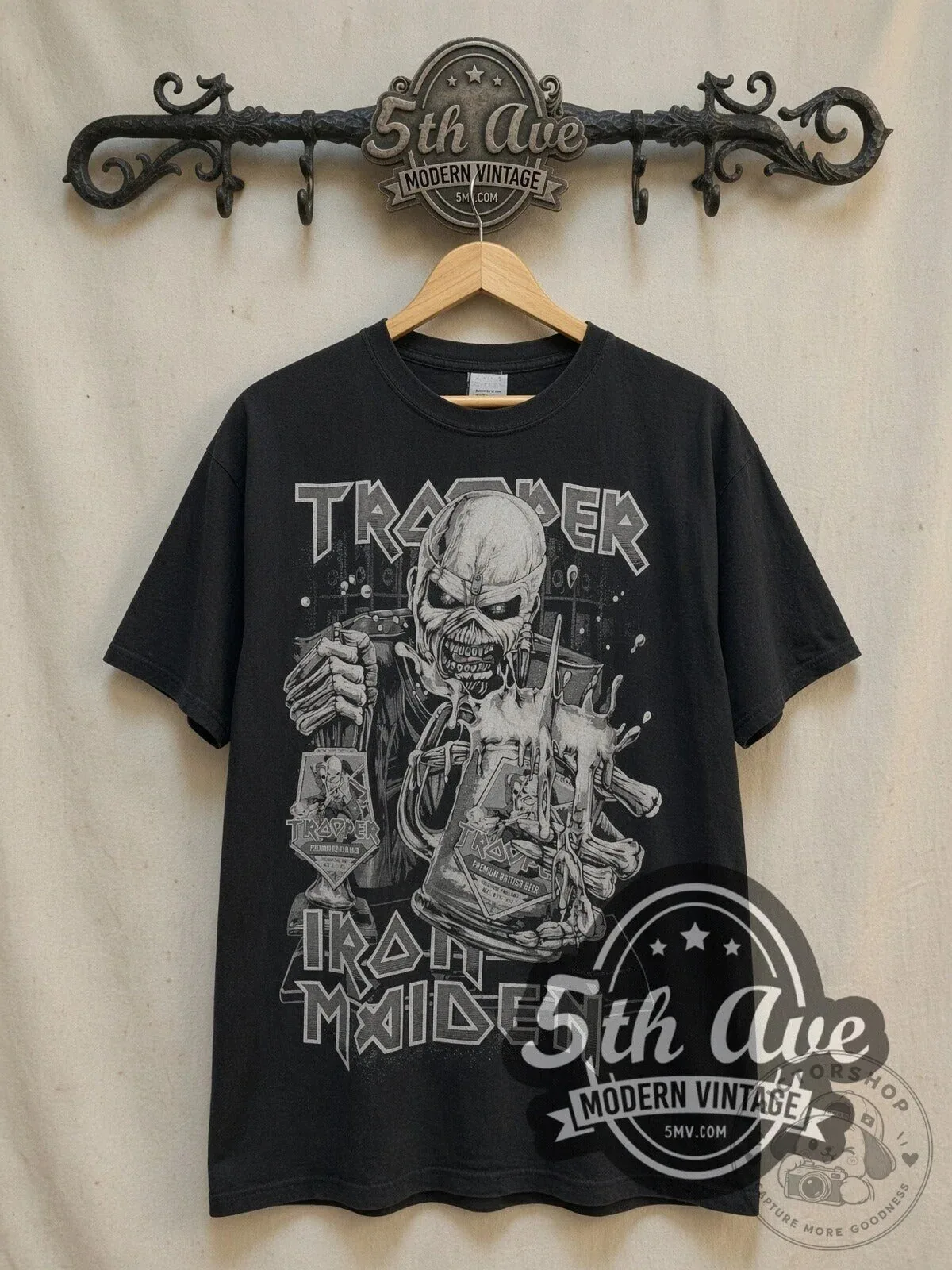 Iron Maiden The Trooper Eddie Beer Mug Heavy Metal Music Band Graphic T-Shirt 1 Iron Maiden The Trooper Eddie Beer Mug Heavy Metal Music Band Graphic T-Shirt