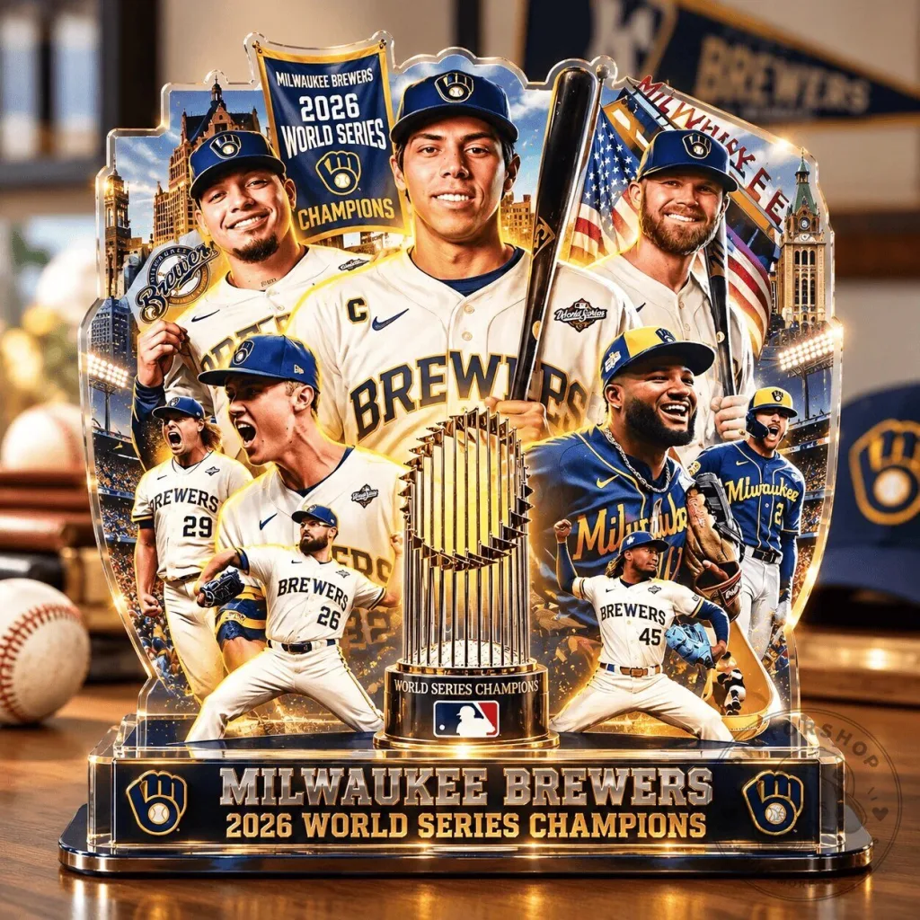 Milwaukee Brewers 2026 World Series Champions Acrylic Block Milwaukee Brewers 2026 World Series Champions Acrylic Block