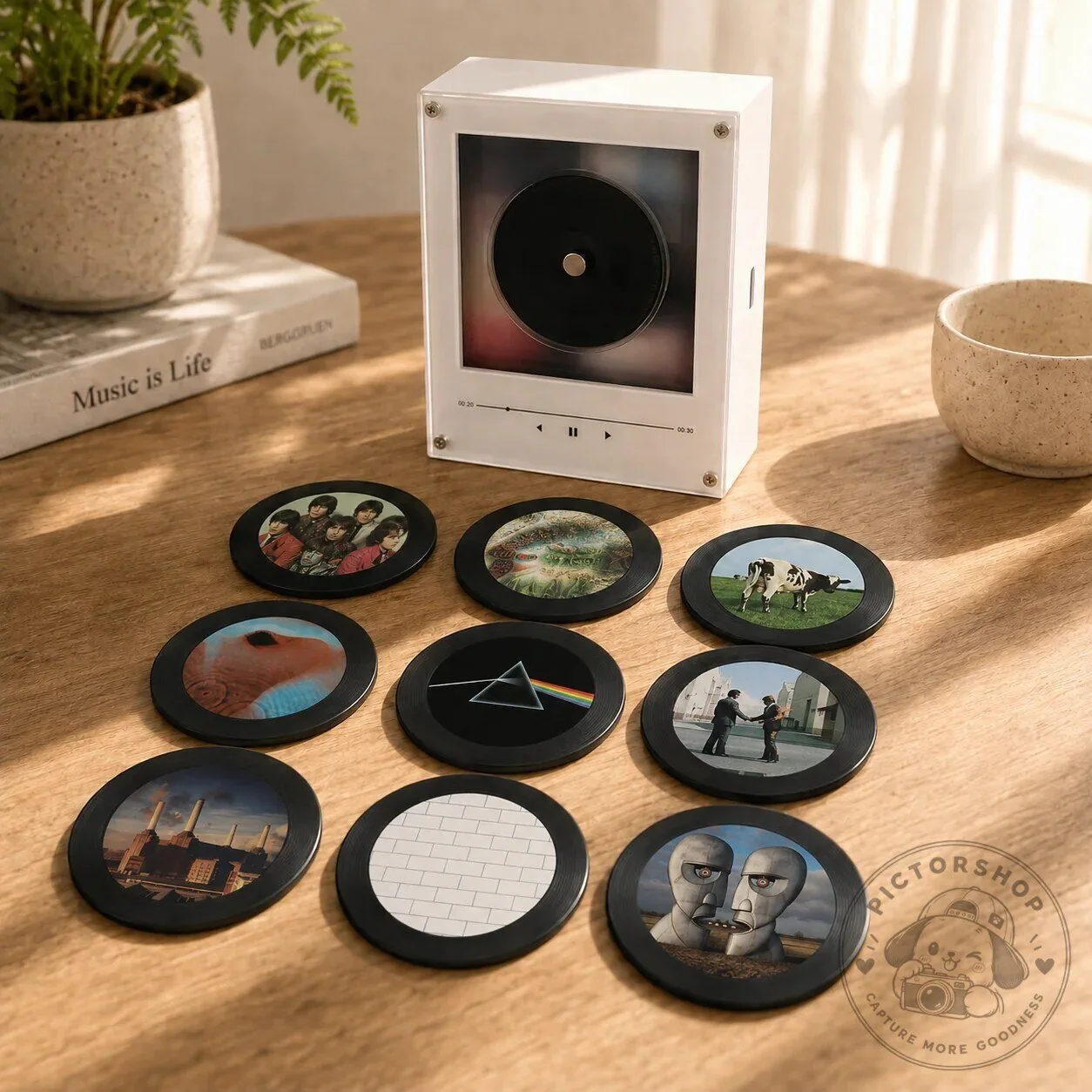 Pink Floyd Album Cover Art Music Player Magnet Set for Classic Rock Fans 11 Pink Floyd Album Cover Art Music Player Magnet Set for Classic Rock Fans
