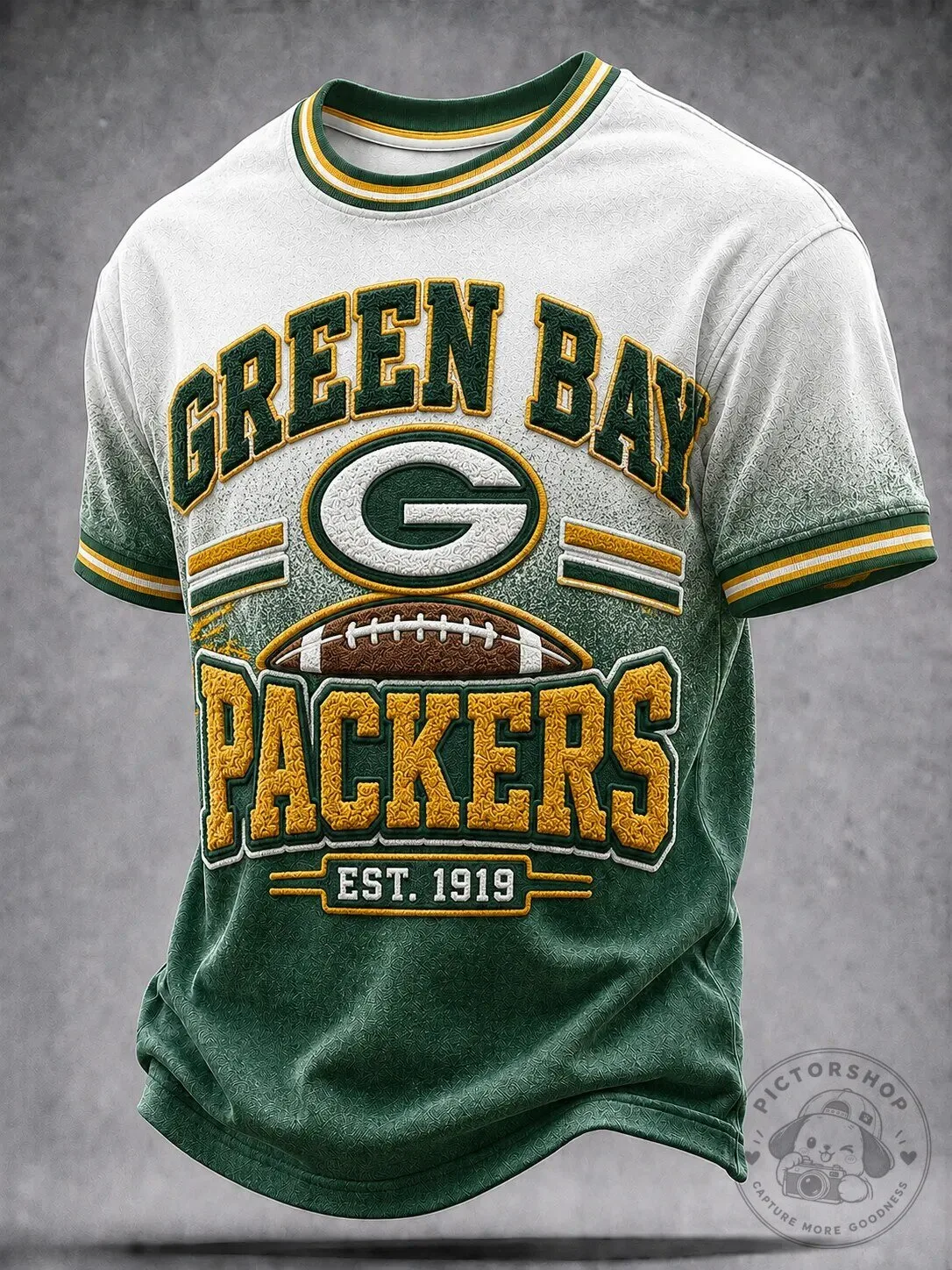 Green Bay Packers American Football Team Logo Graphic Print T-Shirt