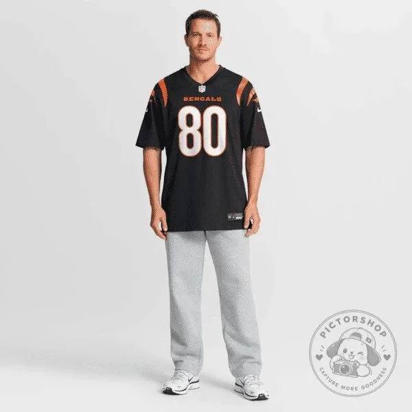 Cincinnati Bengals Cris Collinsworth Black Football Jersey Number 80 18 Cincinnati Bengals Cris Collinsworth Black Football Jersey Number 80